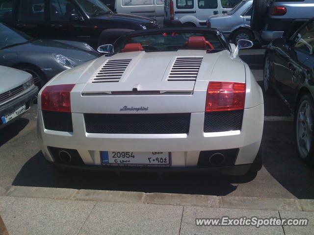 Lamborghini Gallardo spotted in Beirut, Lebanon
