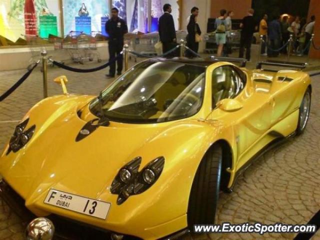 pagani zonda in uae