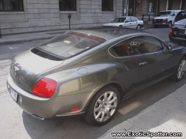 Bentley Continental spotted in Montreal, Canada