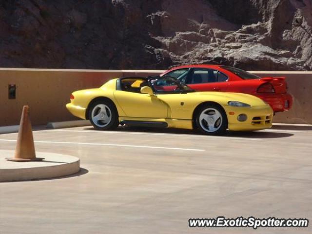 Dodge Viper spotted in Hoover Dam, Nevada