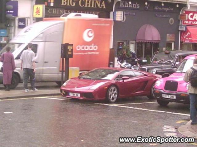 Lamborghini Gallardo spotted in London, United Kingdom