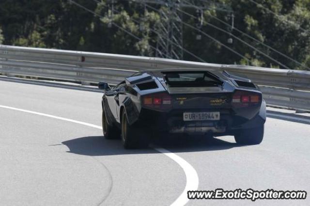 Lamborghini Countach spotted in Arlberg, Austria