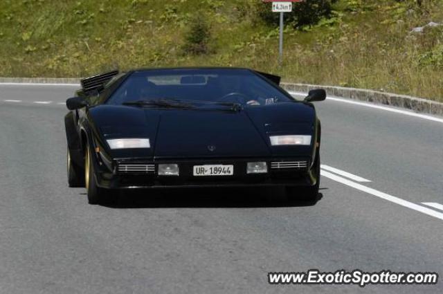 Lamborghini Countach spotted in Arlberg, Austria