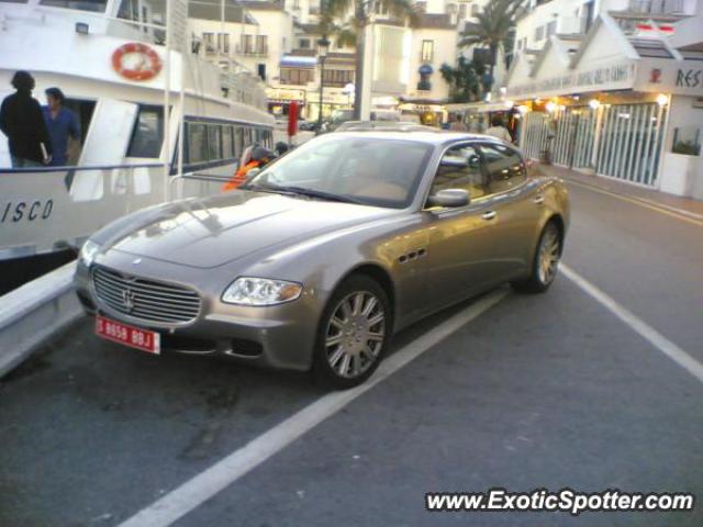 Maserati Quattroporte spotted in Puerto Banus, Spain