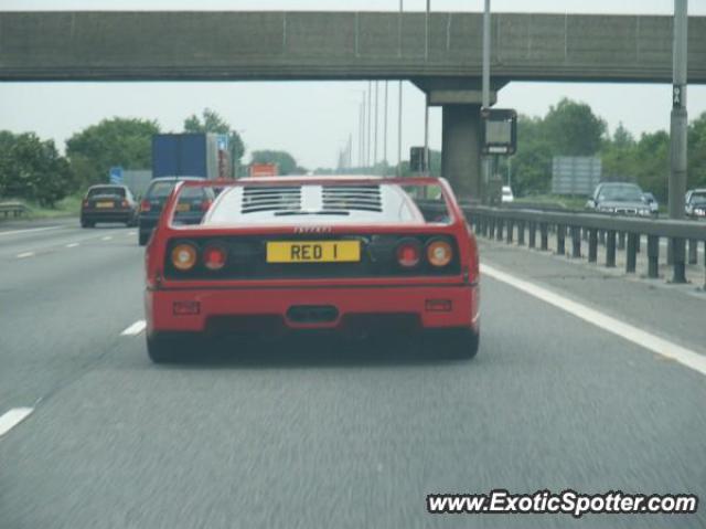 Ferrari F40 spotted in London, United Kingdom