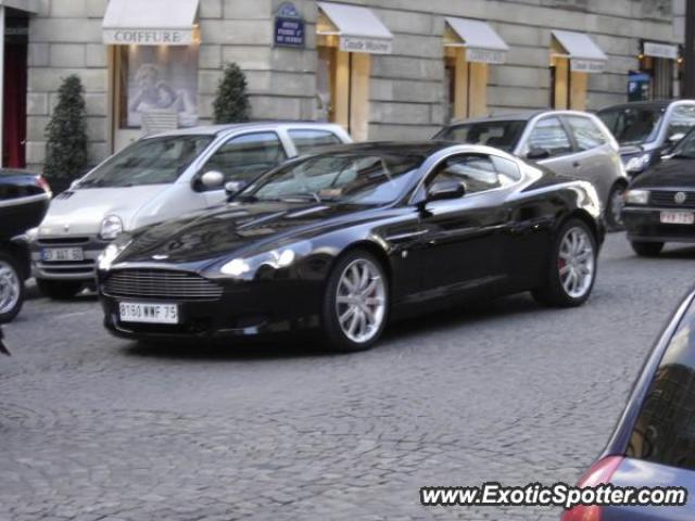 Aston Martin DB9 spotted in Paris, France