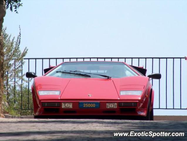 Lamborghini Countach spotted in Eze, France