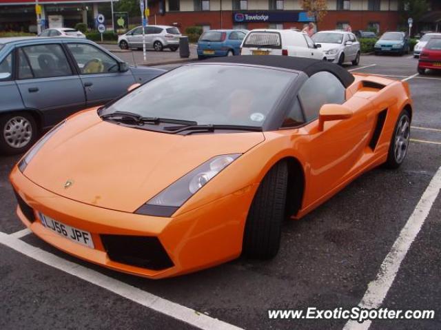 Lamborghini Gallardo spotted in Shefield, United Kingdom