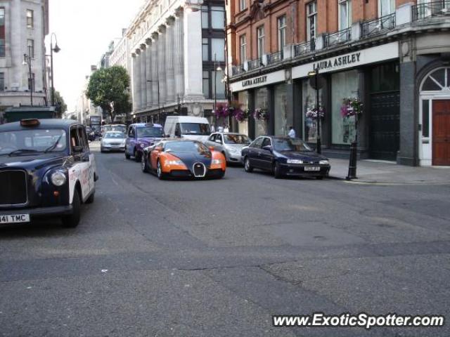 Bugatti Veyron spotted in London, United Kingdom