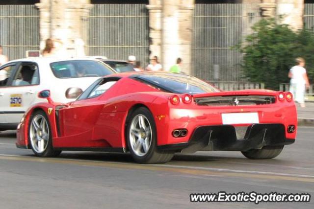 Ferrari Enzo spotted in Rome, Italy