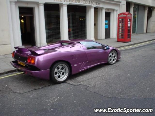 Lamborghini Diablo spotted in London, United Kingdom