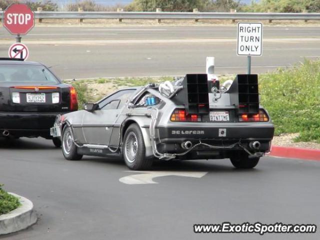 DeLorean DMC-12 spotted in Newport, California
