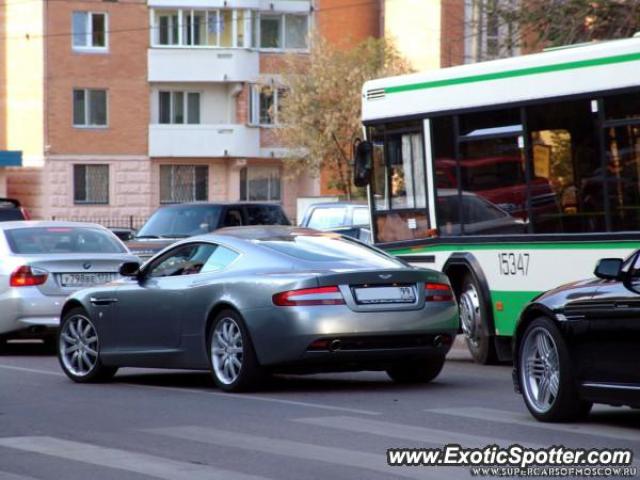 Aston Martin DB9 spotted in Moscow, Russia