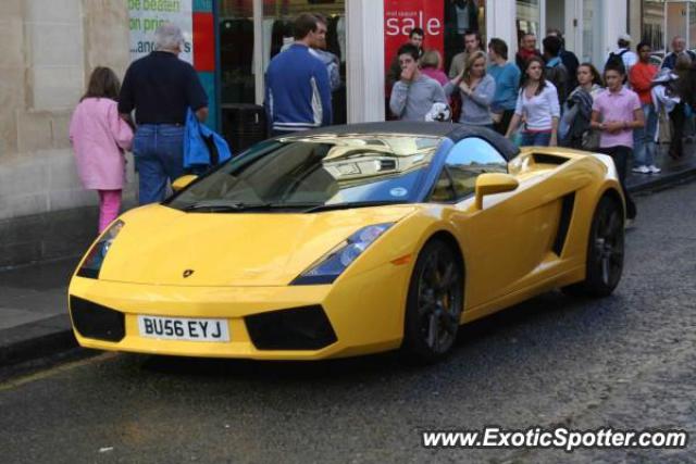 Lamborghini Gallardo spotted in Bath, United Kingdom
