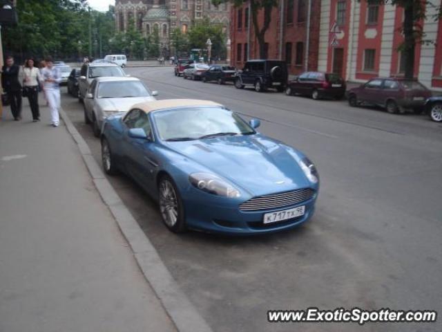 Aston Martin DB9 spotted in St. Petersburg, Russia