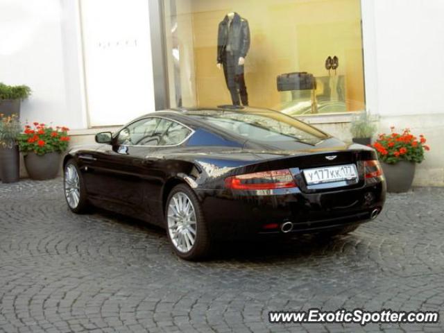 Aston Martin DB9 spotted in Moscow, Russia