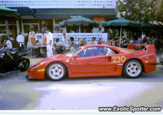 Ferrari F40 spotted in Miami, Florida