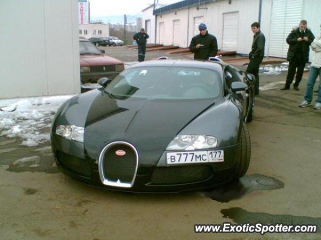 Bugatti Veyron spotted in Moscow, Russia