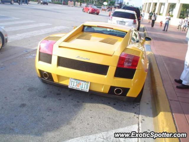 Lamborghini Gallardo spotted in Miami Beach, Florida