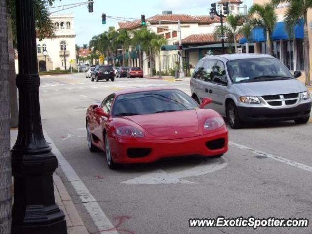 Ferrari 360 Modena spotted in Palm Beach, Florida