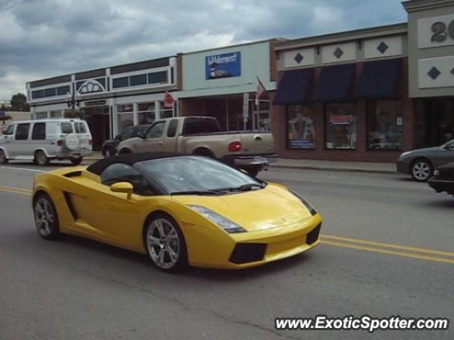 Lamborghini Gallardo spotted in Brighton, Michigan