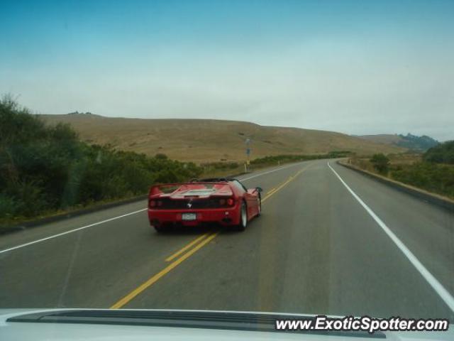 Ferrari F50 spotted in Near Monterey, California