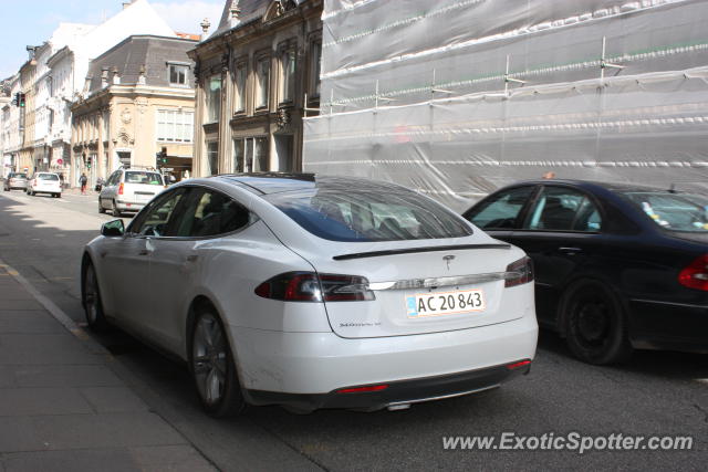 Tesla Model S spotted in København, Denmark