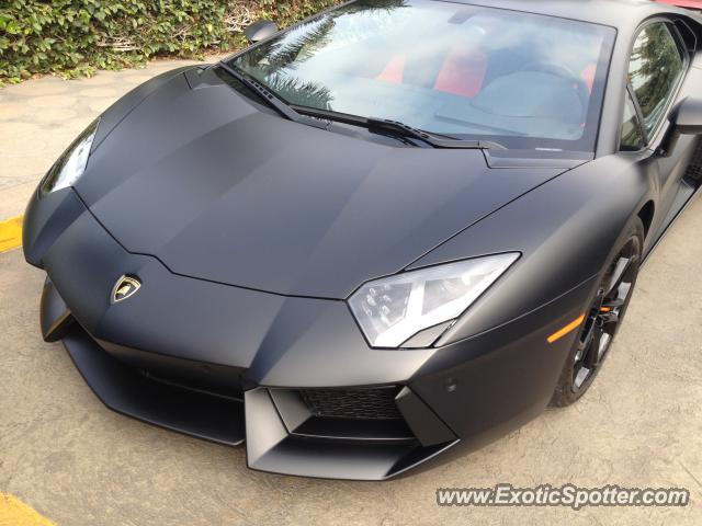 Lamborghini Aventador spotted in Lima, Peru