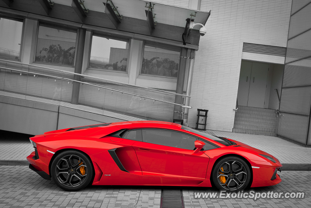 Lamborghini Aventador spotted in Hong Kong, China