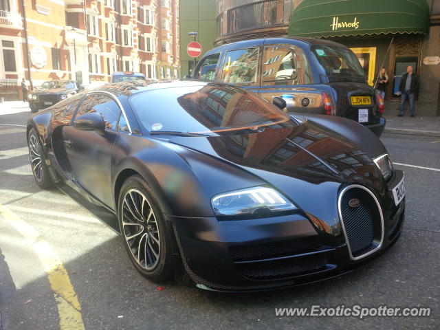 Bugatti Veyron spotted in London, United Kingdom