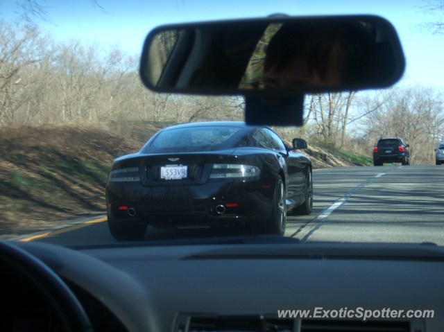 Aston Martin Virage spotted in Some parkway in, New York