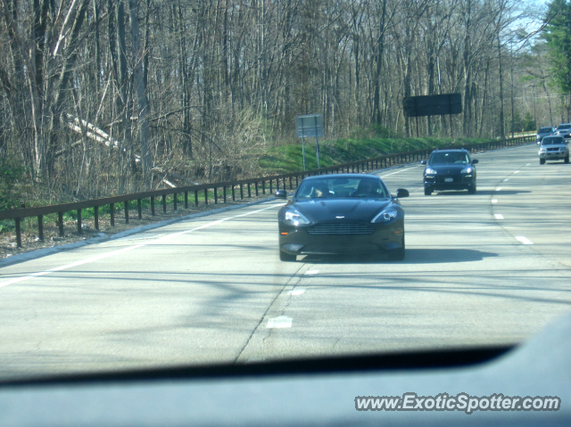 Aston Martin Virage spotted in Some parkway in, New York