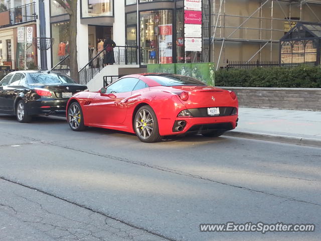 Ferrari California spotted in Toronto, Canada