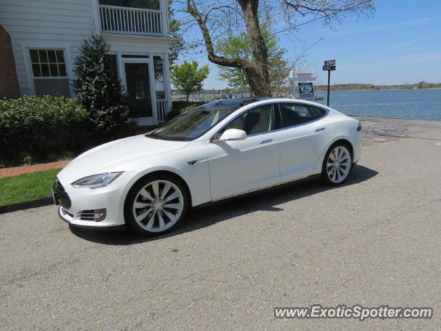 Tesla Model S spotted in Oxford, Maryland