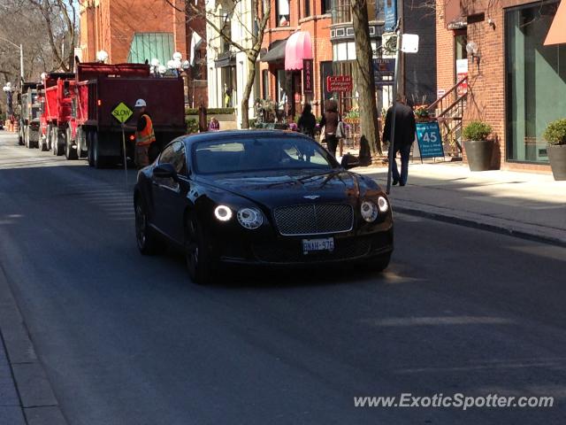Bentley Continental spotted in Toronto, Canada