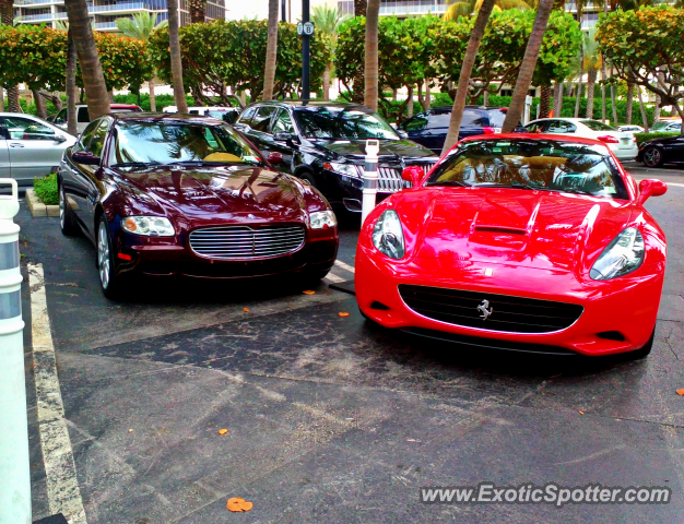 Ferrari California spotted in Miami Beach, Florida