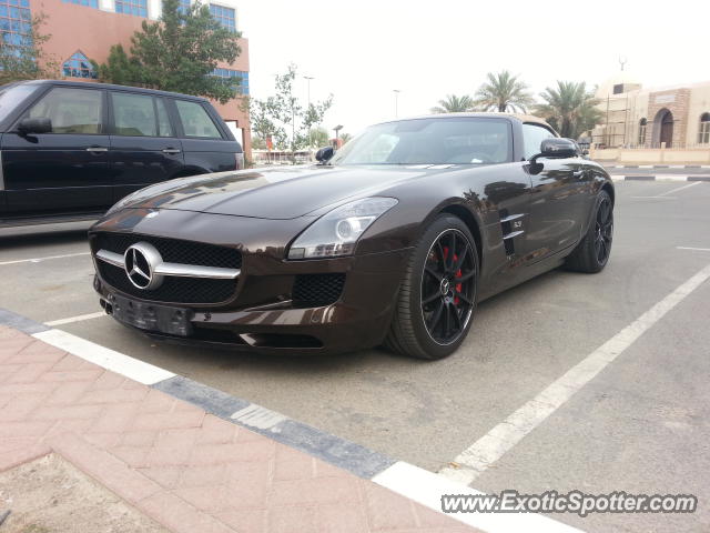 Mercedes SLS AMG spotted in Dubai, United Arab Emirates