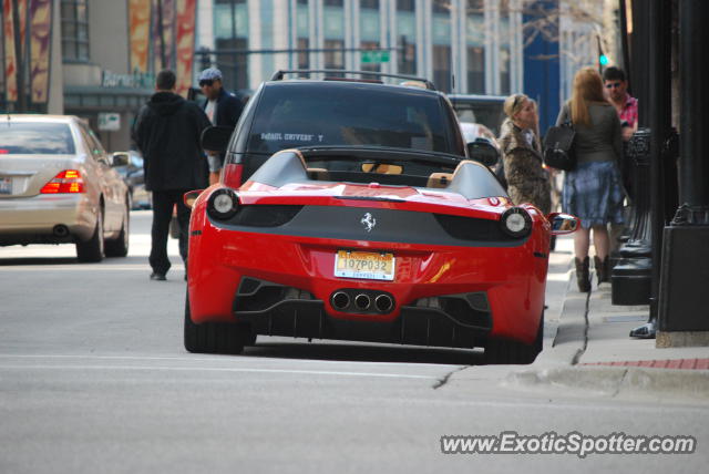 Ferrari 458 Italia spotted in Chicago, Illinois