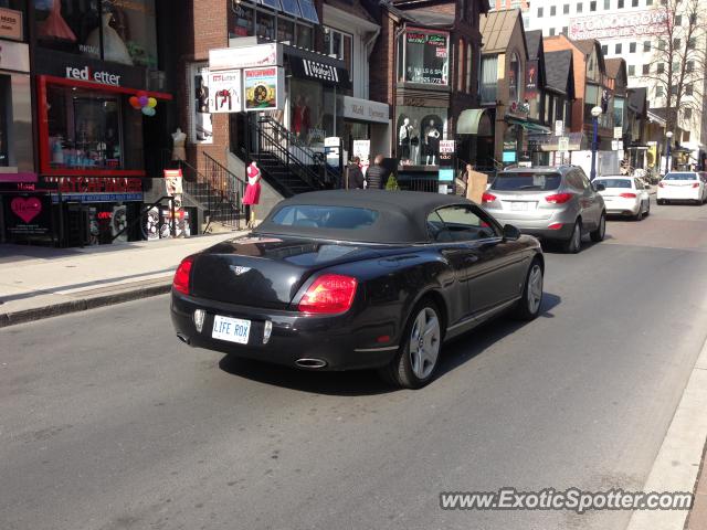 Bentley Continental spotted in Toronto, Canada