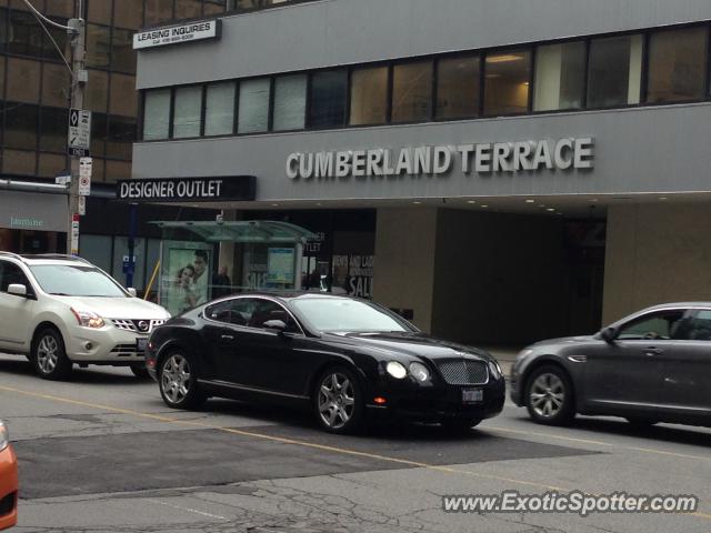 Bentley Continental spotted in Toronto, Canada