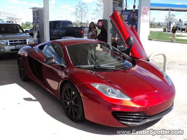 Mclaren MP4-12C spotted in DeKalb, Illinois
