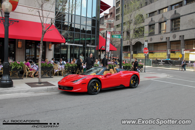 Ferrari 458 Italia spotted in Chicago, Illinois