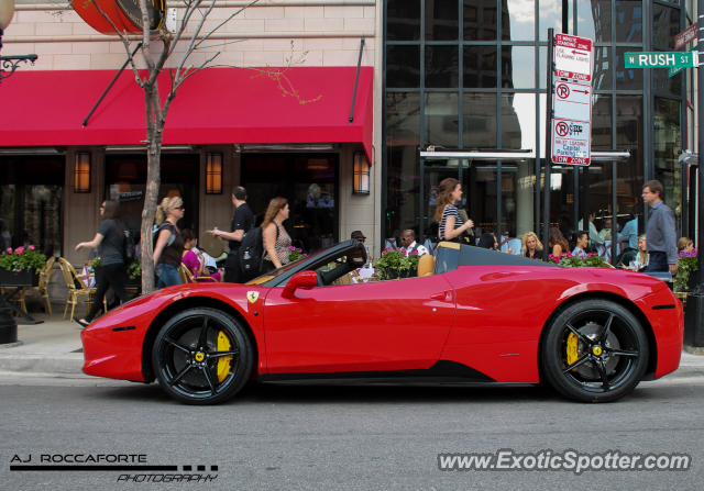 Ferrari 458 Italia spotted in Chicago, Illinois