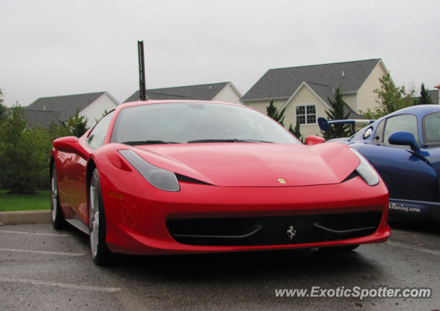 Ferrari 458 Italia spotted in New Albany, Ohio