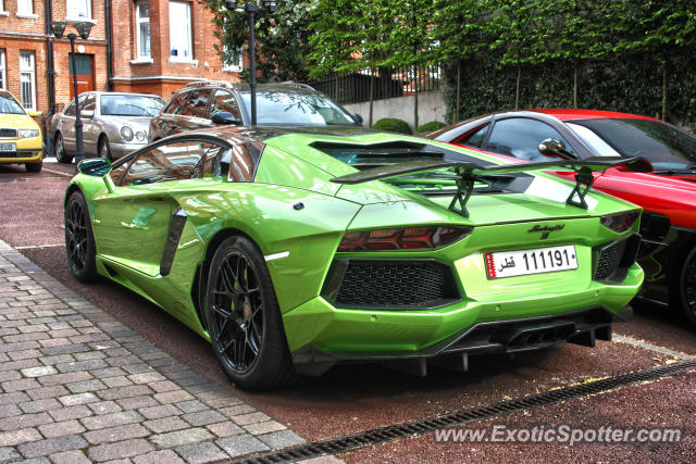 Lamborghini Aventador spotted in London, United Kingdom