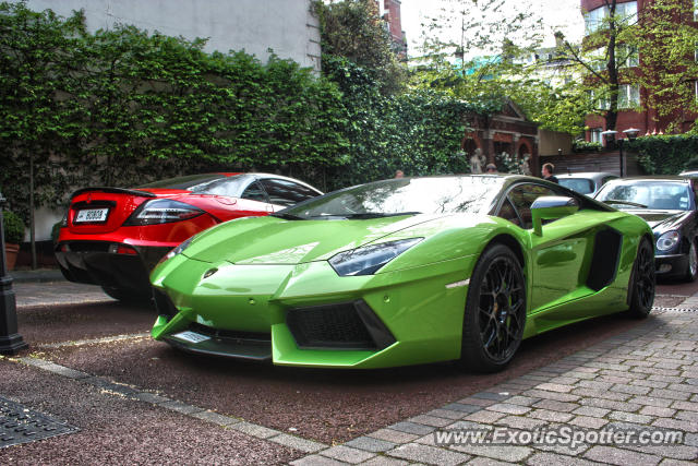 Lamborghini Aventador spotted in London, United Kingdom