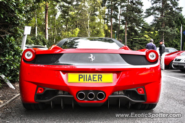 Ferrari 458 Italia spotted in Rugeley, United Kingdom