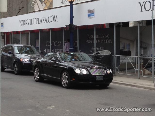 Bentley Continental spotted in Toronto, Canada