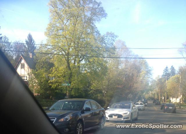 Tesla Model S spotted in Newton, Massachusetts