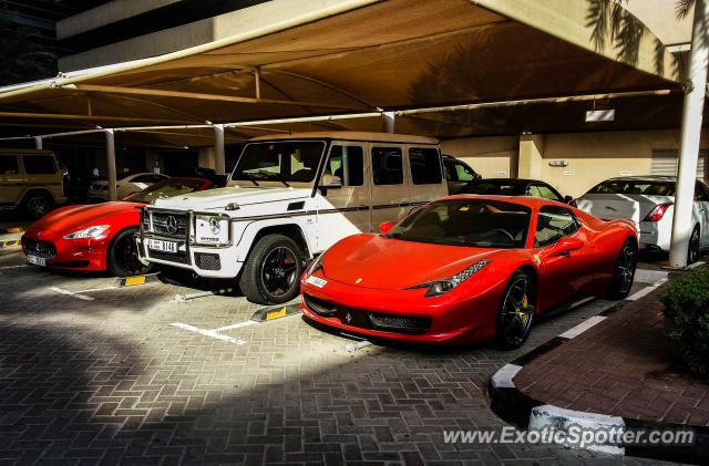 Ferrari 458 Italia spotted in Dubai, United Arab Emirates